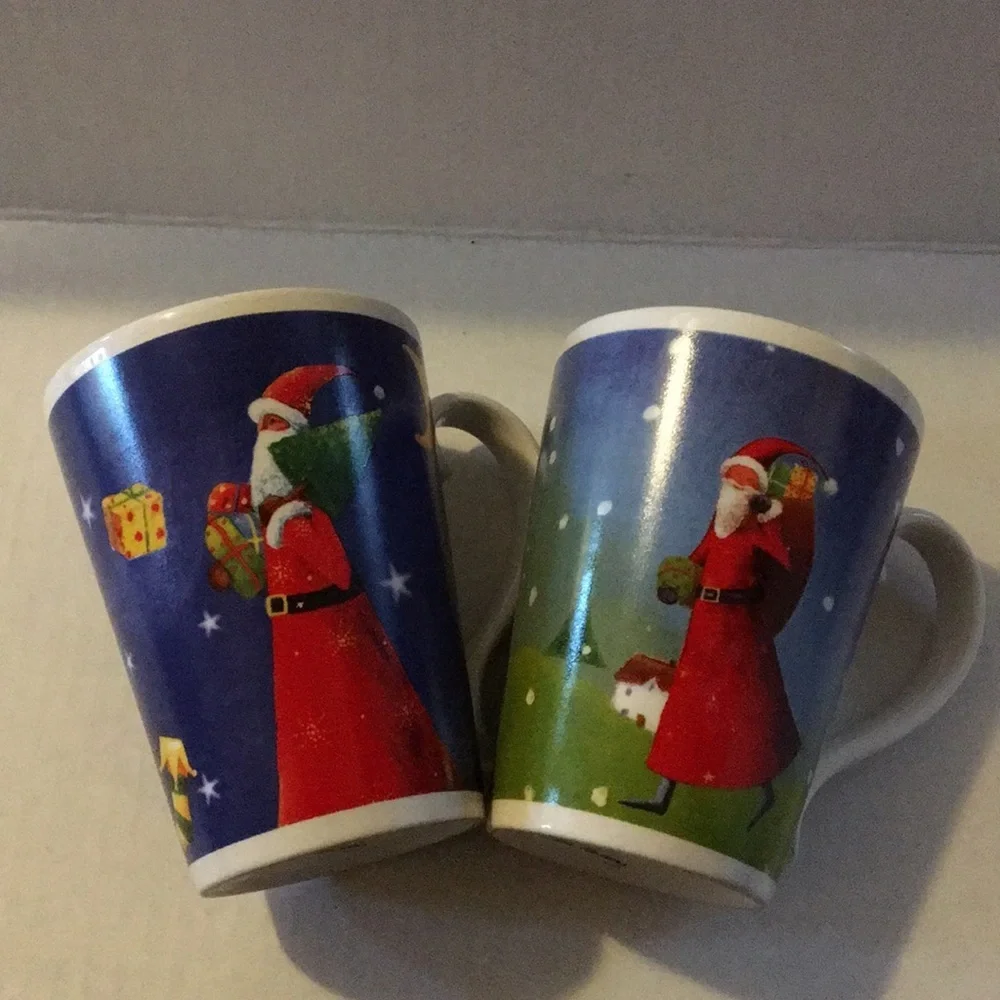 Jan Pashley Set of 2 Holiday Mugs